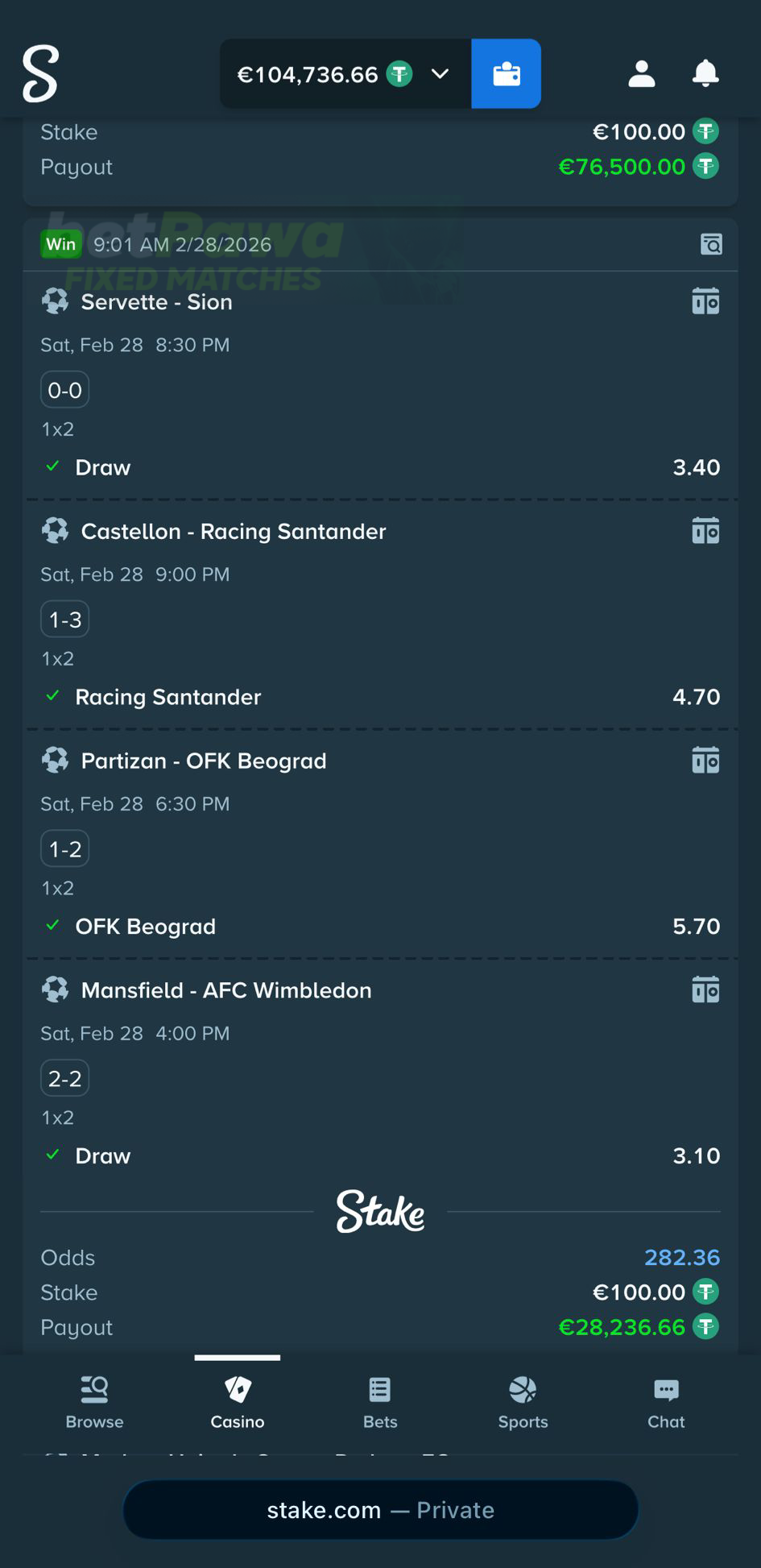 fixed matches 1x2 28.02.2026