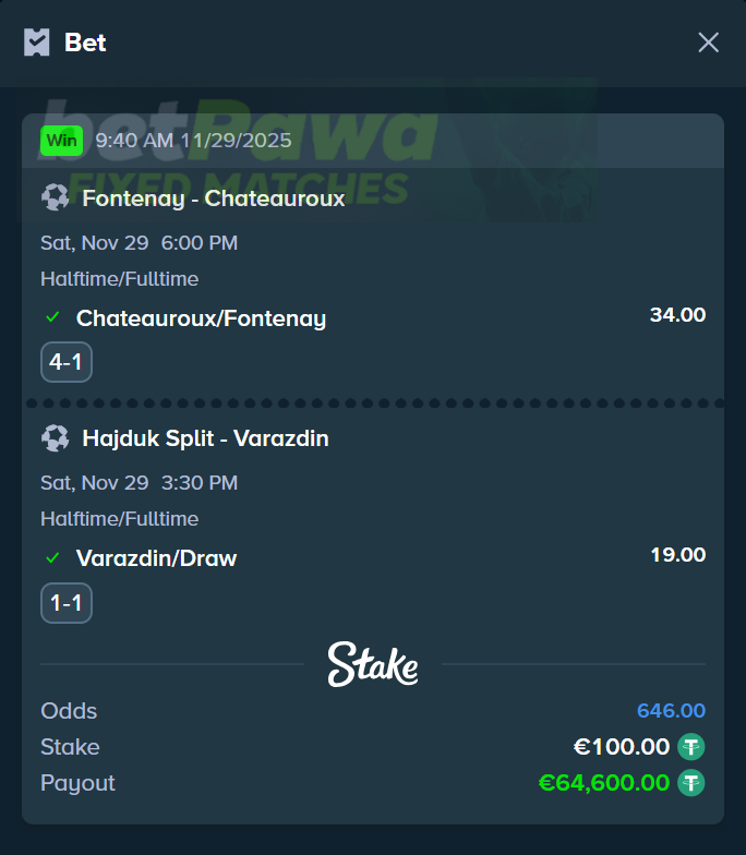 fixed matches 2/1 1/2 29.11.2025