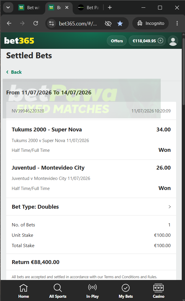 fixed matches 2/1 1/2 11.07.2026