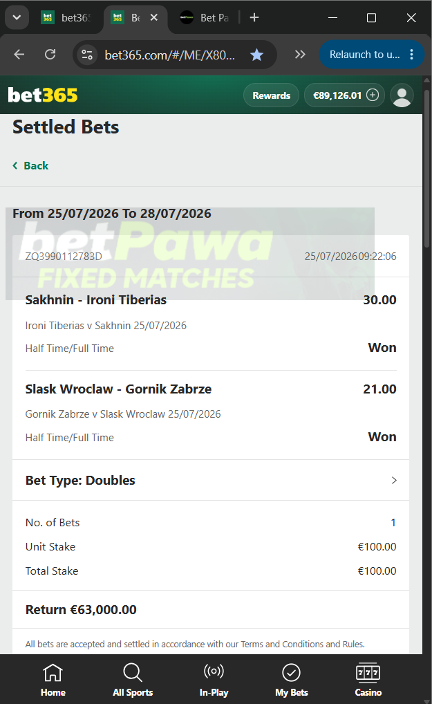 fixed matches 2/1 1/2 25.07.2026