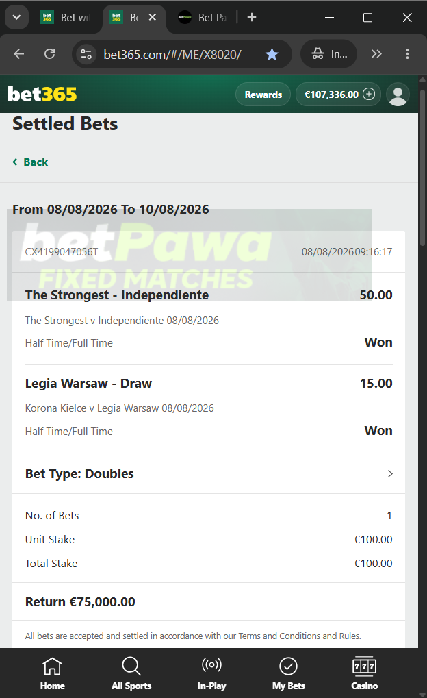 fixed matches 2/1 1/2 08.08.2026