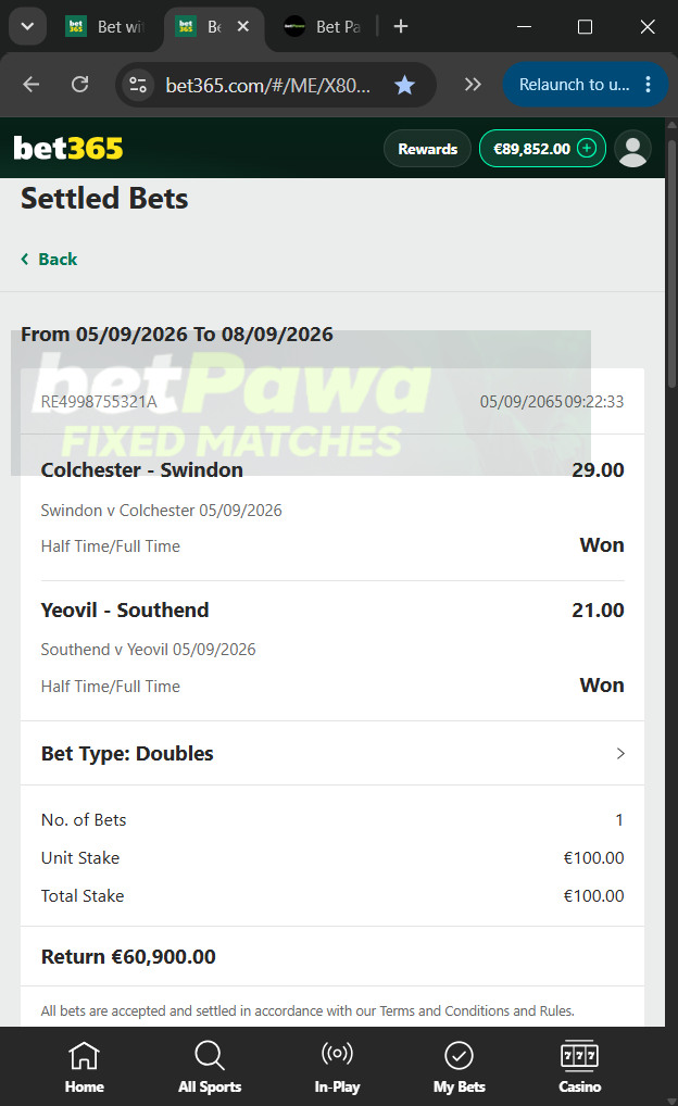 fixed matches 2/1 1/2 05.09.2026