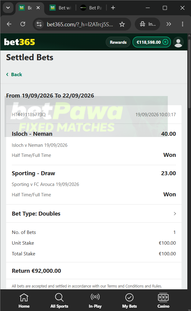 fixed matches 2/1 1/2 19.09.2026