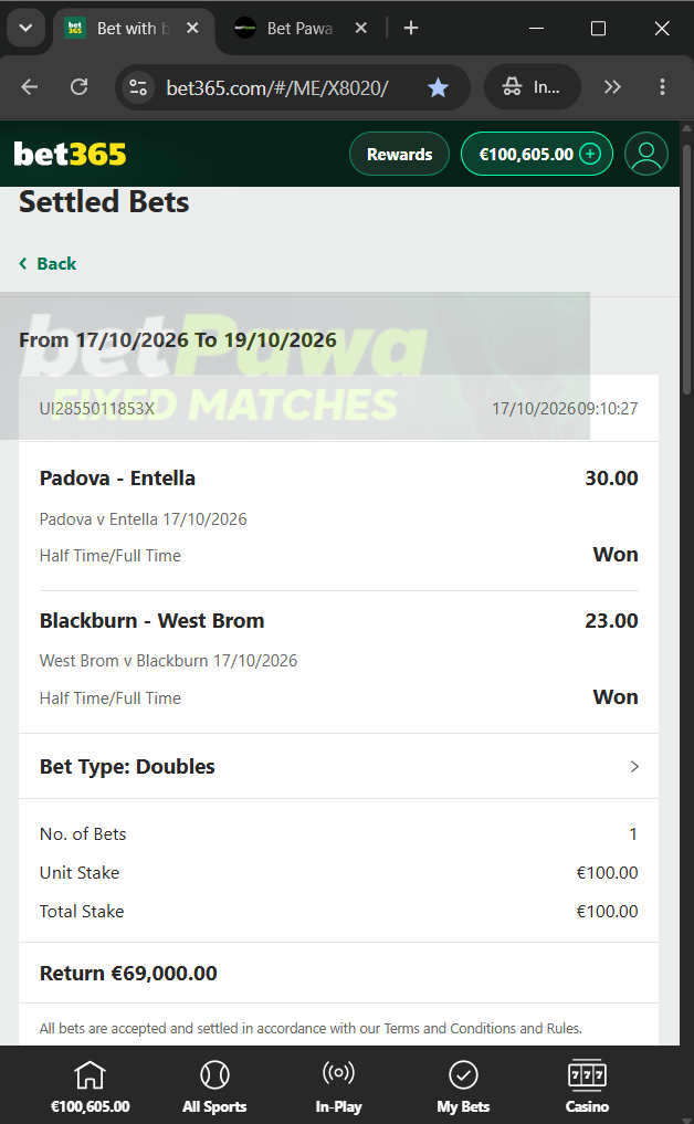 fixed matches 2/1 1/2 17.10.2026
