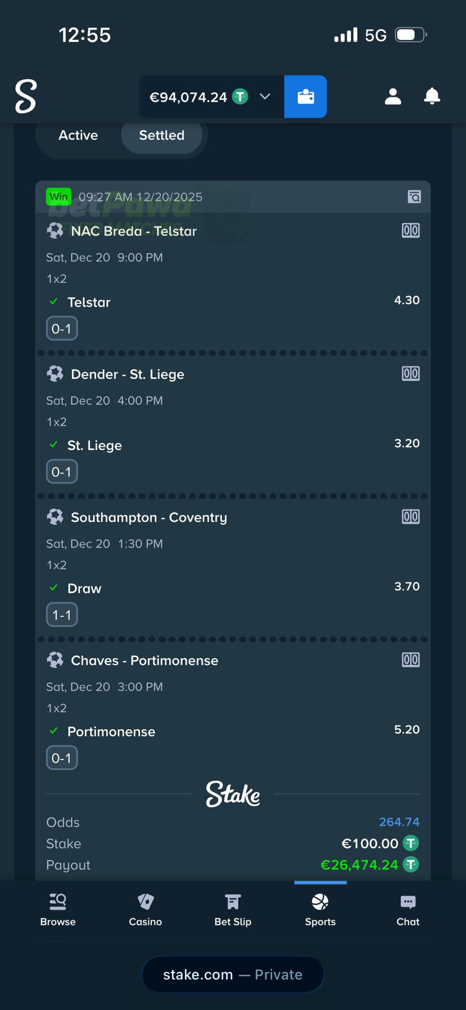 fixed matches 1x2 20.12.2025