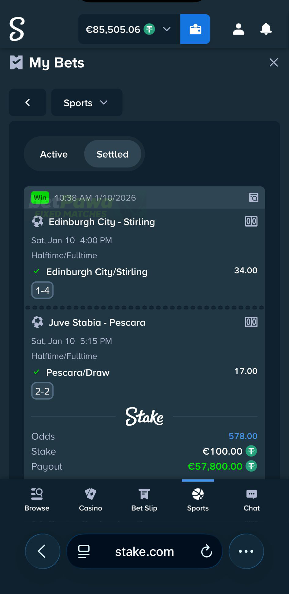 fixed matches 2/1 1/2 10.01.2026