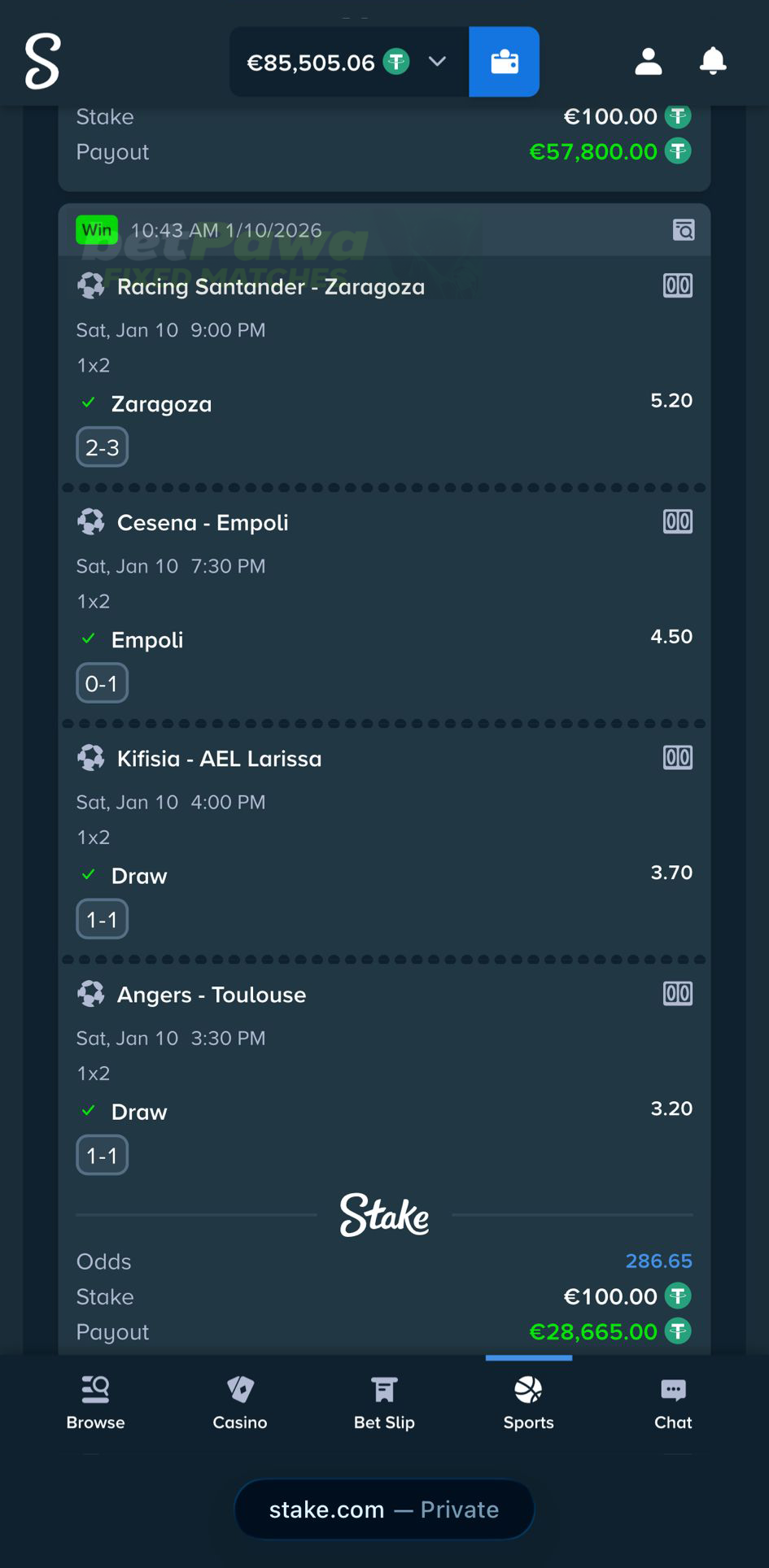 fixed matches 1x2 10.01.2026